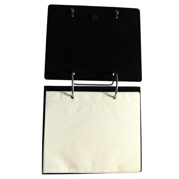 Y2K Malden 4x6 Photo Frame Flip Album Friends Book Silver Tone Metal Velvet Back - Picture 5 of 7